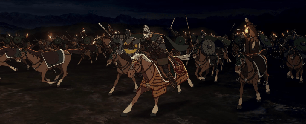 The Rohirrim muster in "The Lord of the Rings: The War of the Rohirrim"