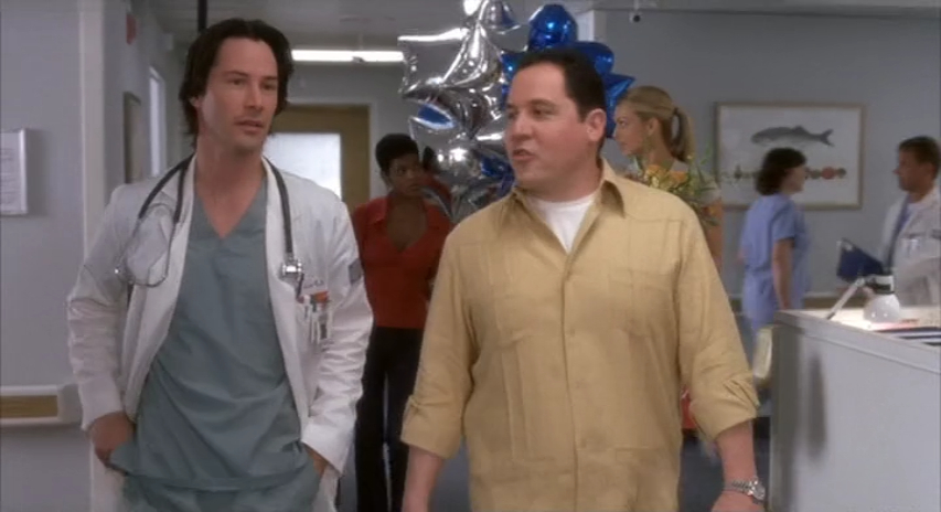Keanu Reeves and Jon Favreau in "Something's Gotta Give"