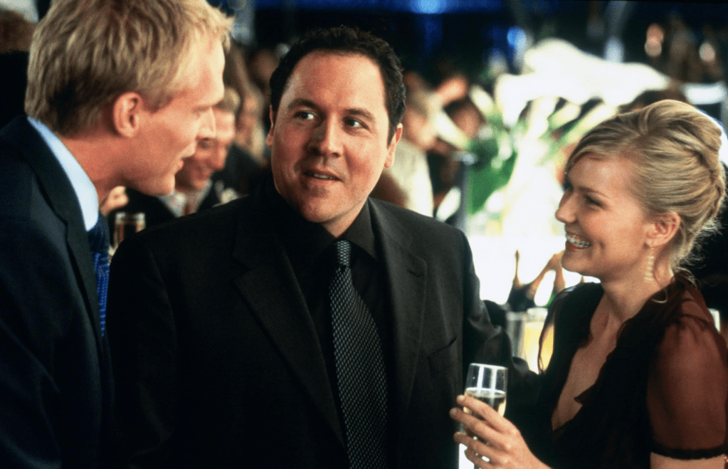 Paul Bettany, Jon Favreau and Kirsten Dunst in "Wimbledon"