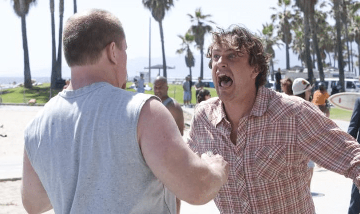 Ian Roberts and Jason Segel in "I Love You, Man" (2009).
