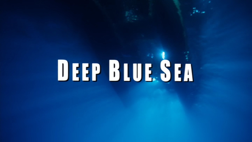 Title card for "Deep Blue Sea" (1999)