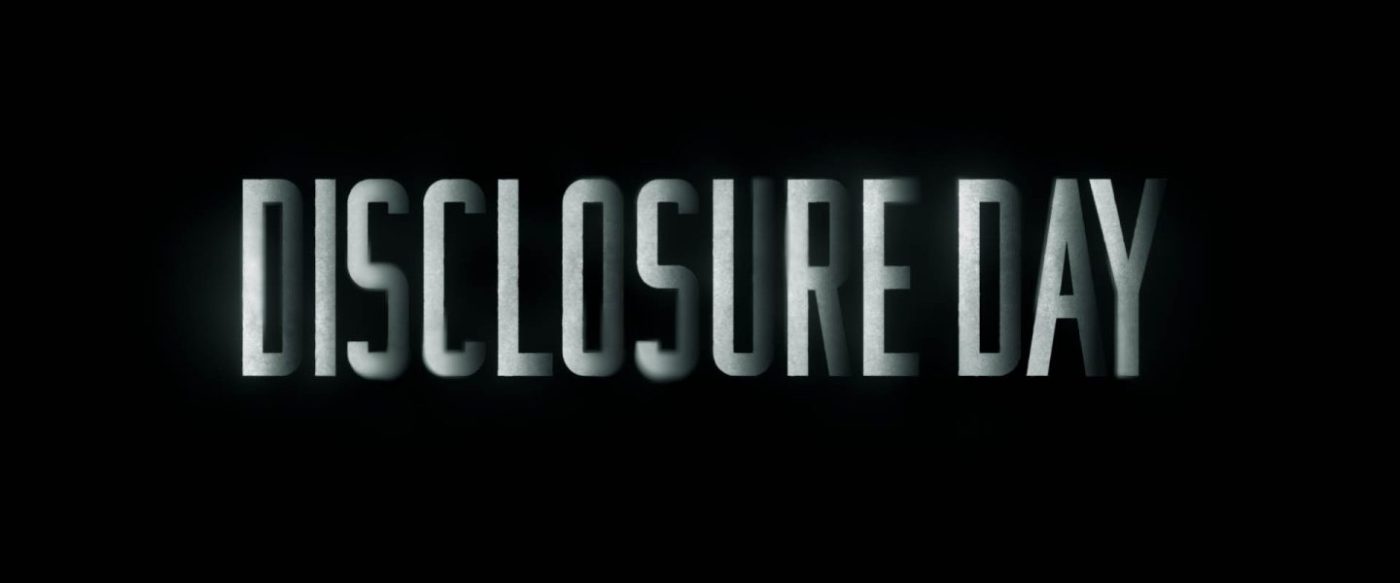 title card for "Disclosure Day" (2026)