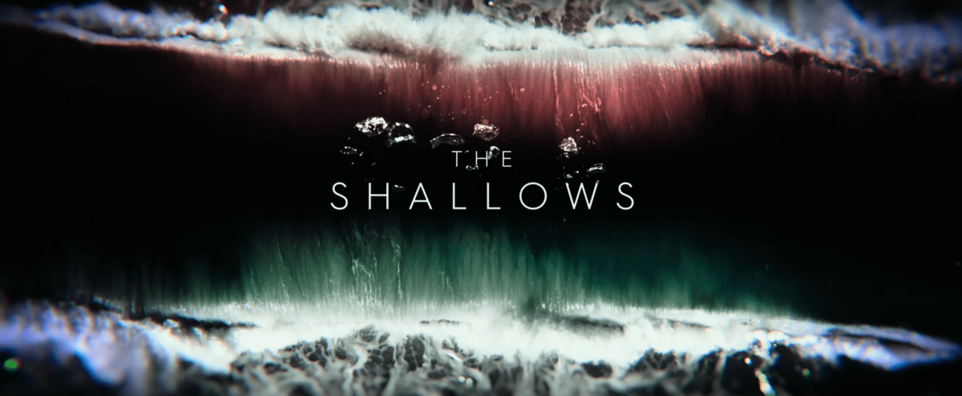 Title card for "The Shallows" (2016)
